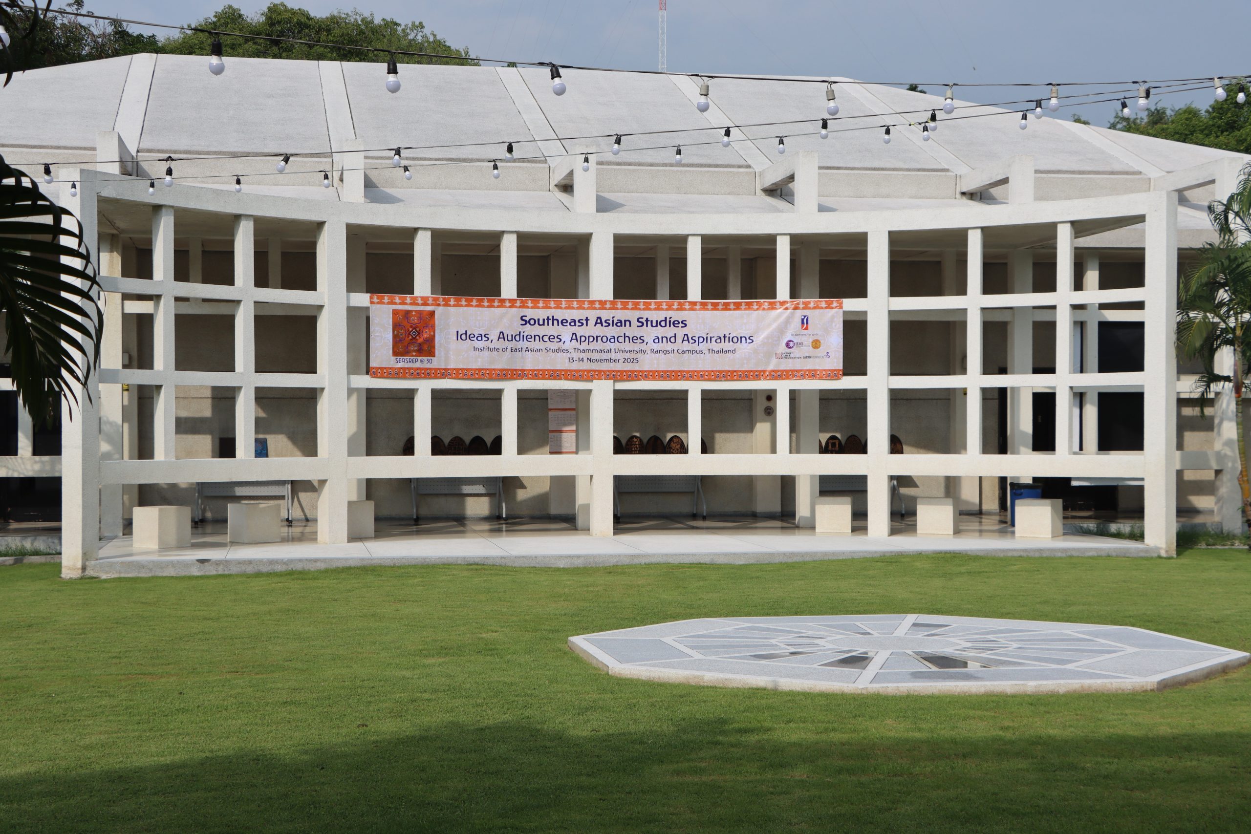 Open area of IEAS, Thammasat with the SEASREP Conference banner